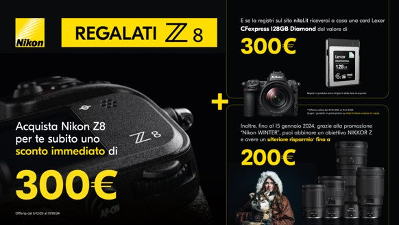 REGALATI Nikon Z8 | Dal 5 dicembre 2023 al 31 gennaio 2024