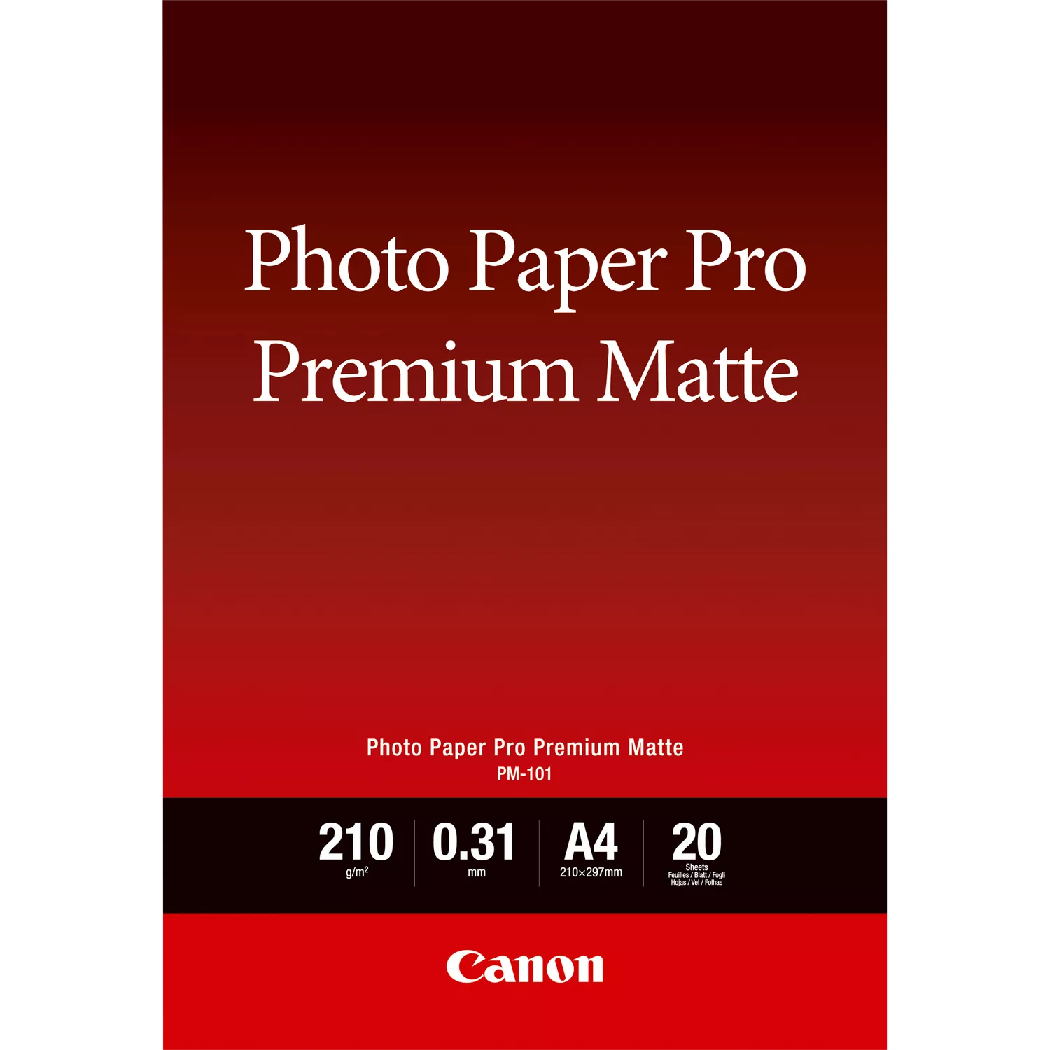 CARTA FOTOGRAFICA PREMIUM MATTE CANON A4 PM-101 - Cine Sud è dal 1976 sul mercato!