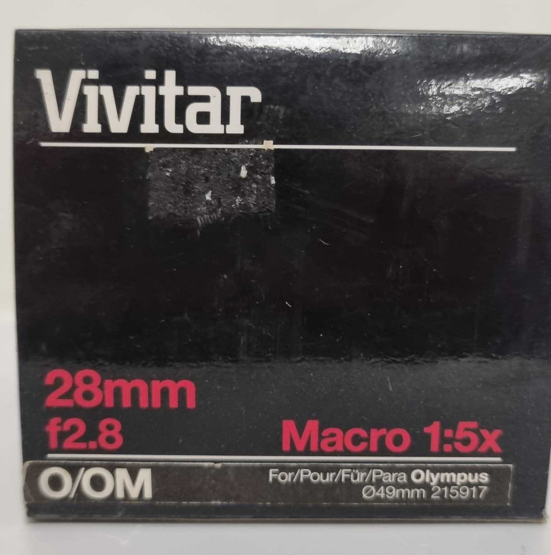 Vivitar 28mm f2.8 macro 1:5x per Olympus - Cine Sud è dal 1976 sul mercato!