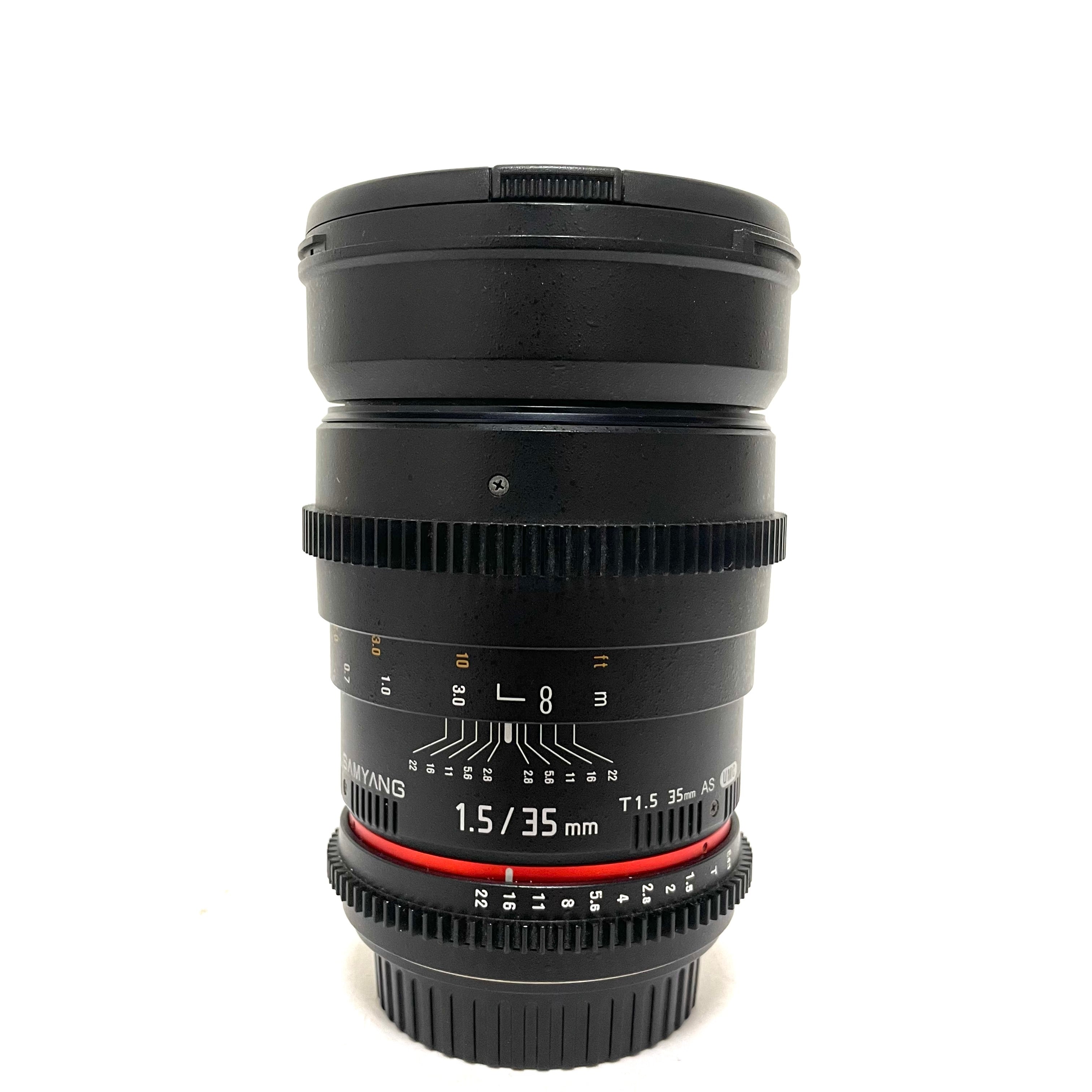 Samyang 35mm T1.5 DSLR AS UMC x Canon usato