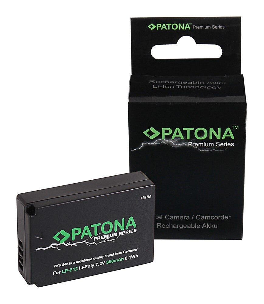 PATONA PREMIUM BATTERY CANON EOS M50 EOS-M50 LP-E12 - Cine Sud è da 48 anni sul mercato! 1048005
