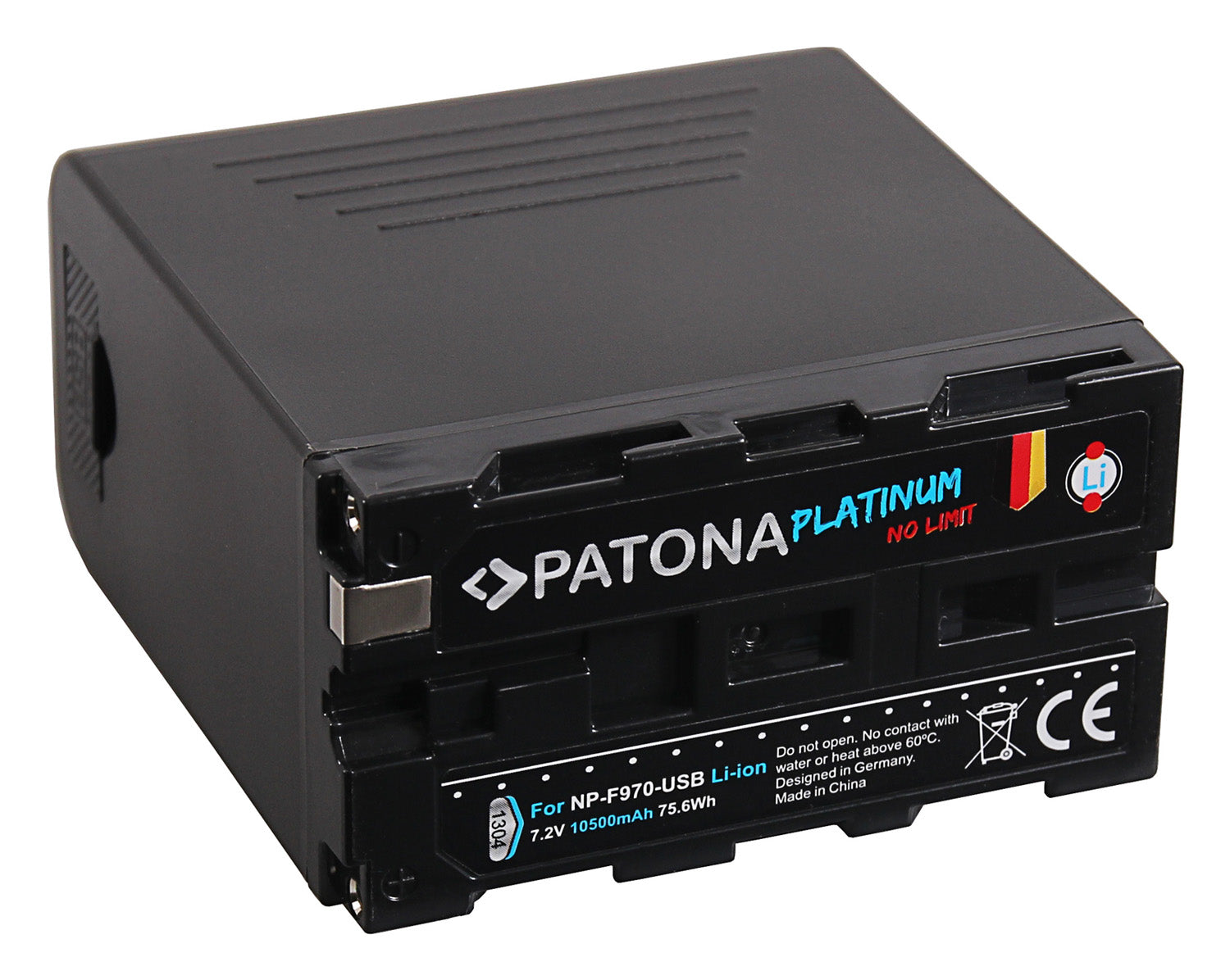 Patona Platinum Battery Sony NP-F970 Powerbank 5V/2A USB Output 10500MAH e Micro USB Input - Cine Sud è da 47 anni sul mercato! 1041035