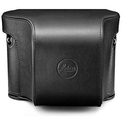 Custodia in cuoio nero per Leica Q