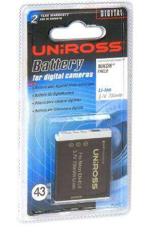 batteria uniross enel8 EN-EL8