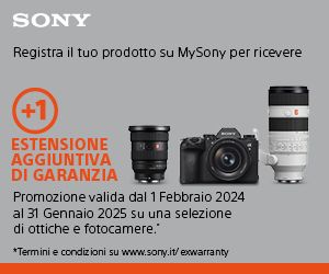 Sony Extra 1 anno Garanzia fino al 31/01/2025
