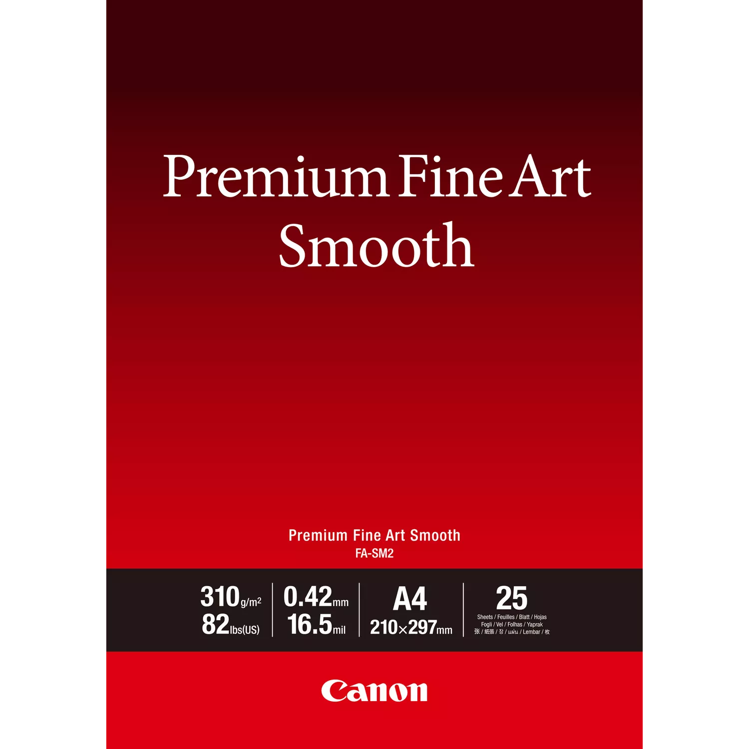Carta Canon Premium Fine Art Smooth FA-SM2 A4 - 25 fogli - Cine Sud è dal 1976 sul mercato!