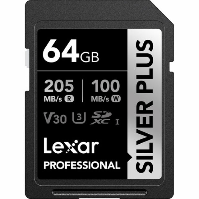 Lexar 64GB Pro Silver Plus SDHC V30 U3 933065