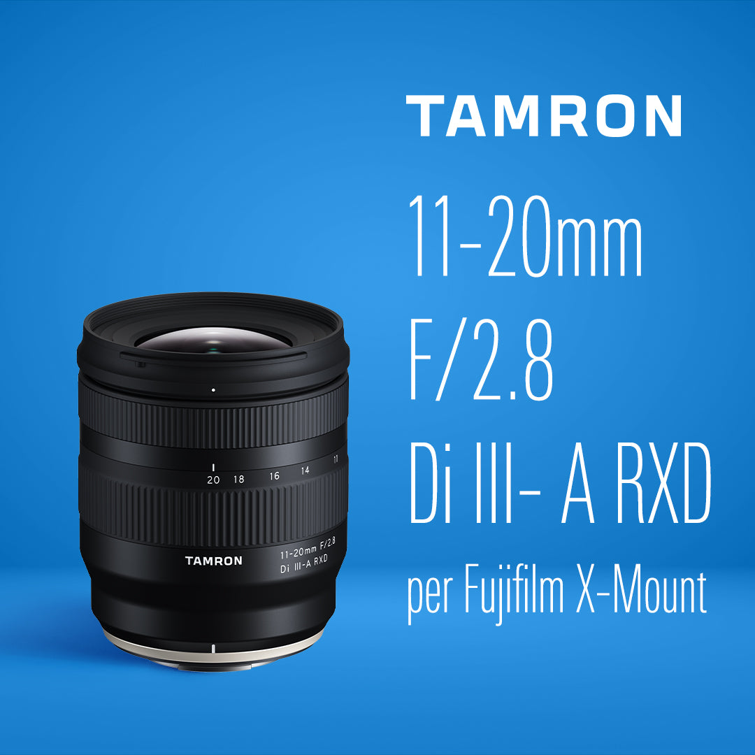 Tamron 11-20mm F/2.8 Di III-A RXD (Modello B060) per Fujifilm X-Mount - Garanzia Polyphoto 5 anni - Cine Sud è da 47 anni sul mercato! TB060X