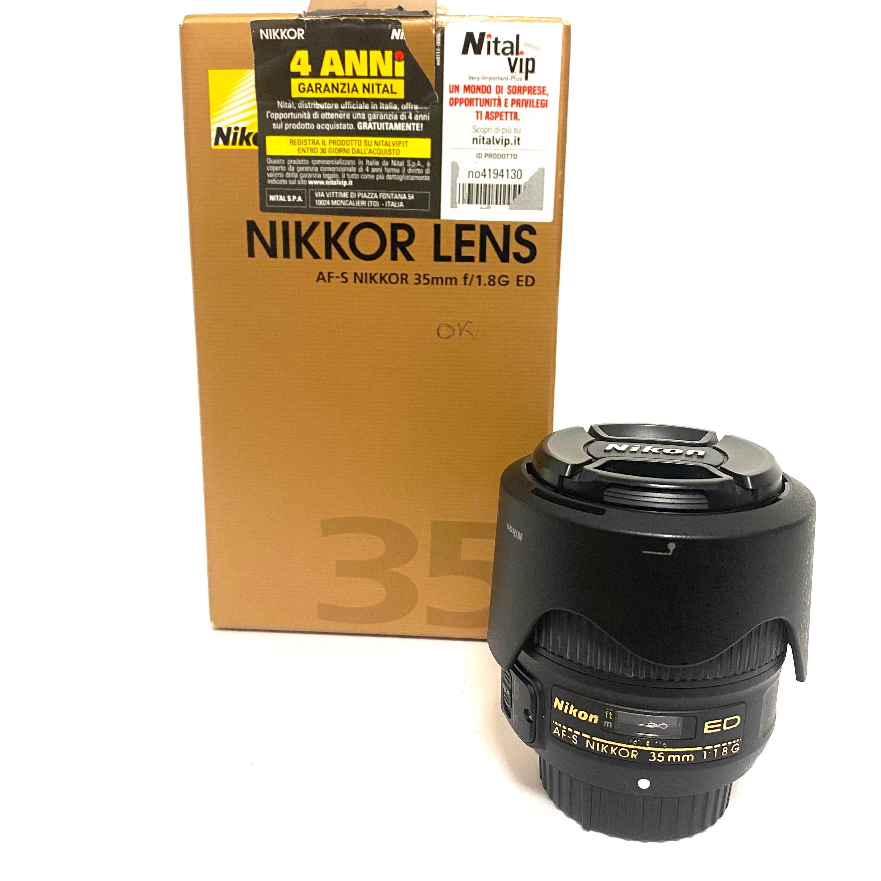 Nikon Af-s 35mm 1:1.8 G usato