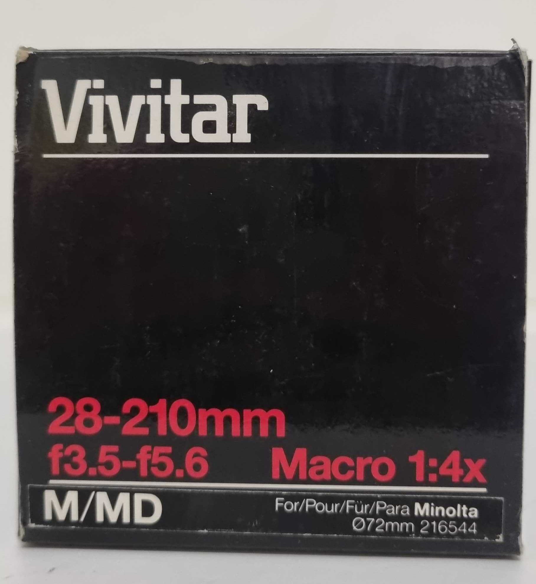 Vivitar 28-210mm f3.5-5.6 macro 1:4x per Minolta - Cine Sud è dal 1976 sul mercato!