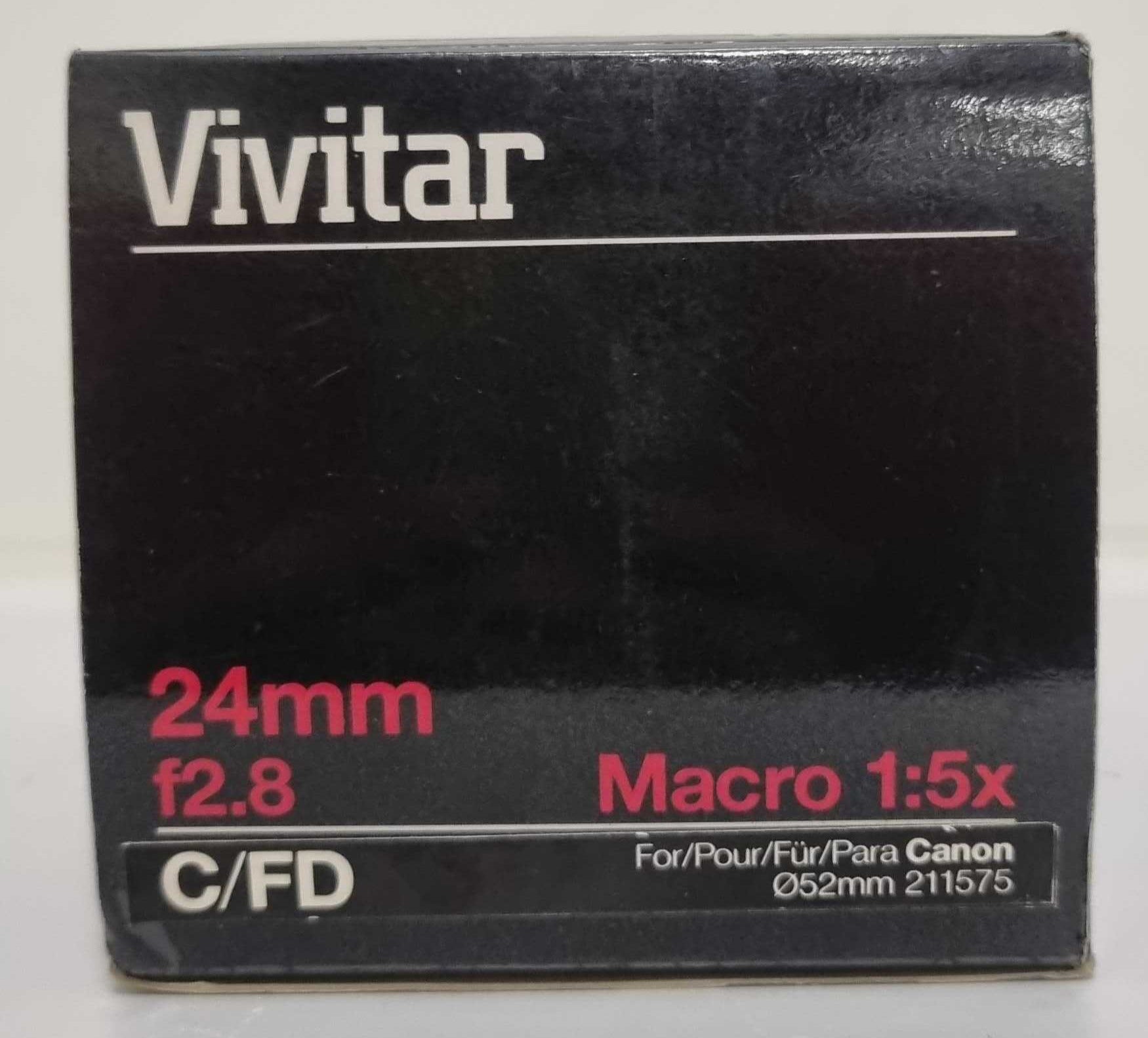 Vivitar 24mm f2.8 macro 1:5x per Canon - Cine Sud è dal 1976 sul mercato!