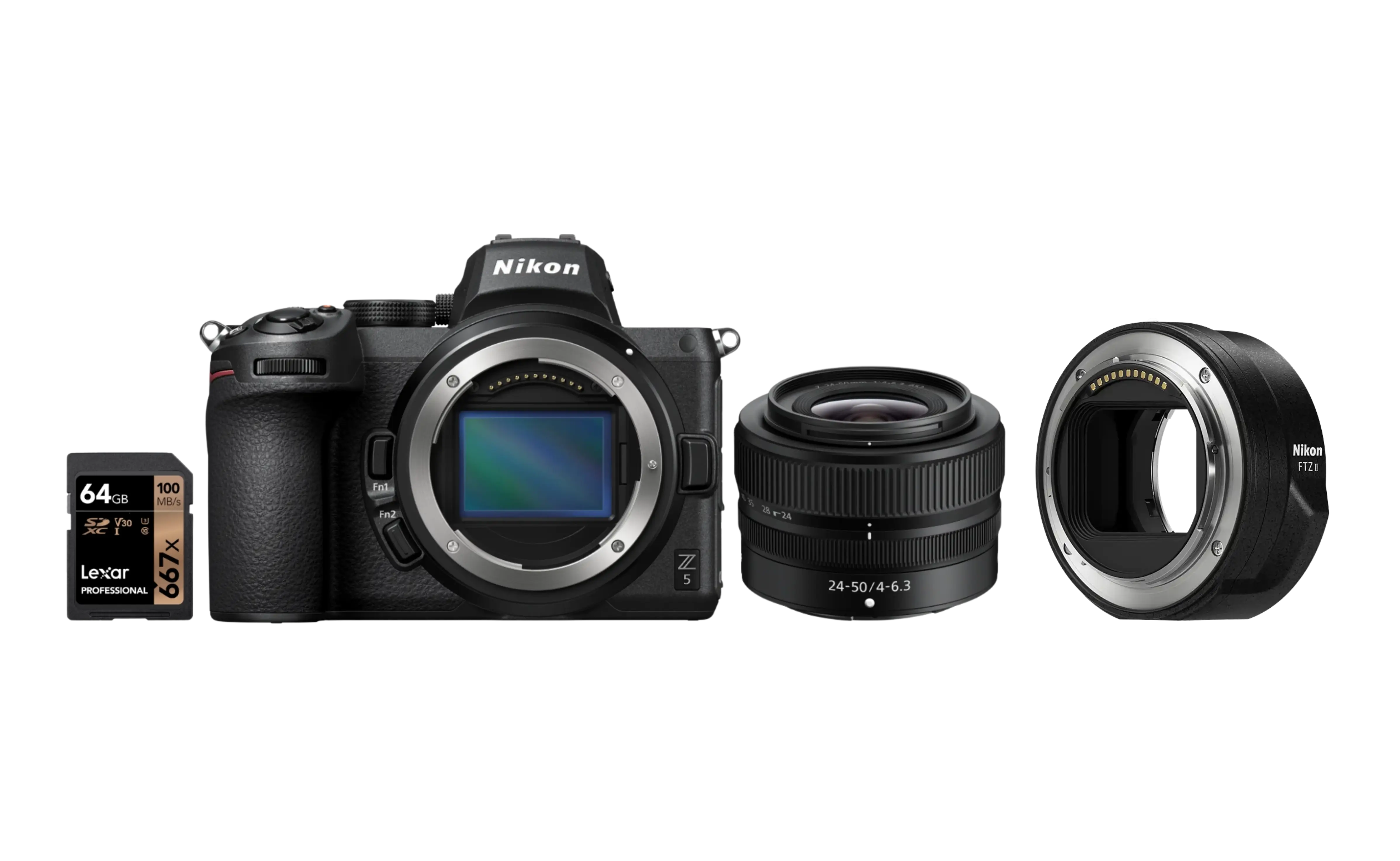 Nikon Z5 Body + 24-50mm f4-6.3 Z + SD Lexar 64gb - Gar. Nital 4 anni - Cine Sud è dal 1976 sul mercato! NMZ510