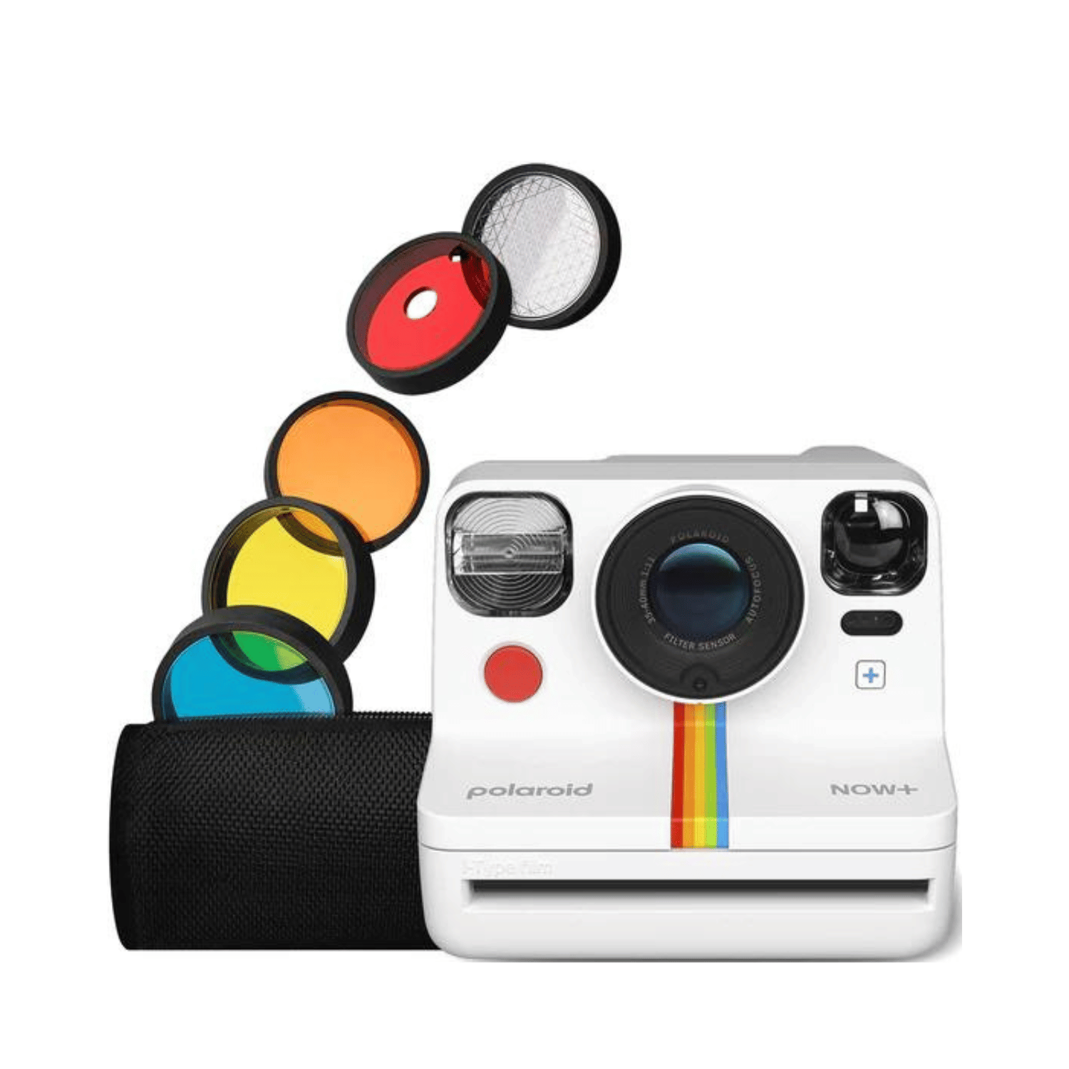 Polaroid  Now + White + (FILTRI Red Vignette, Starburst, Blue Filter, Orange Filter e Yellow Filter ) - Cine Sud è da 47 anni sul mercato! - PZZ962