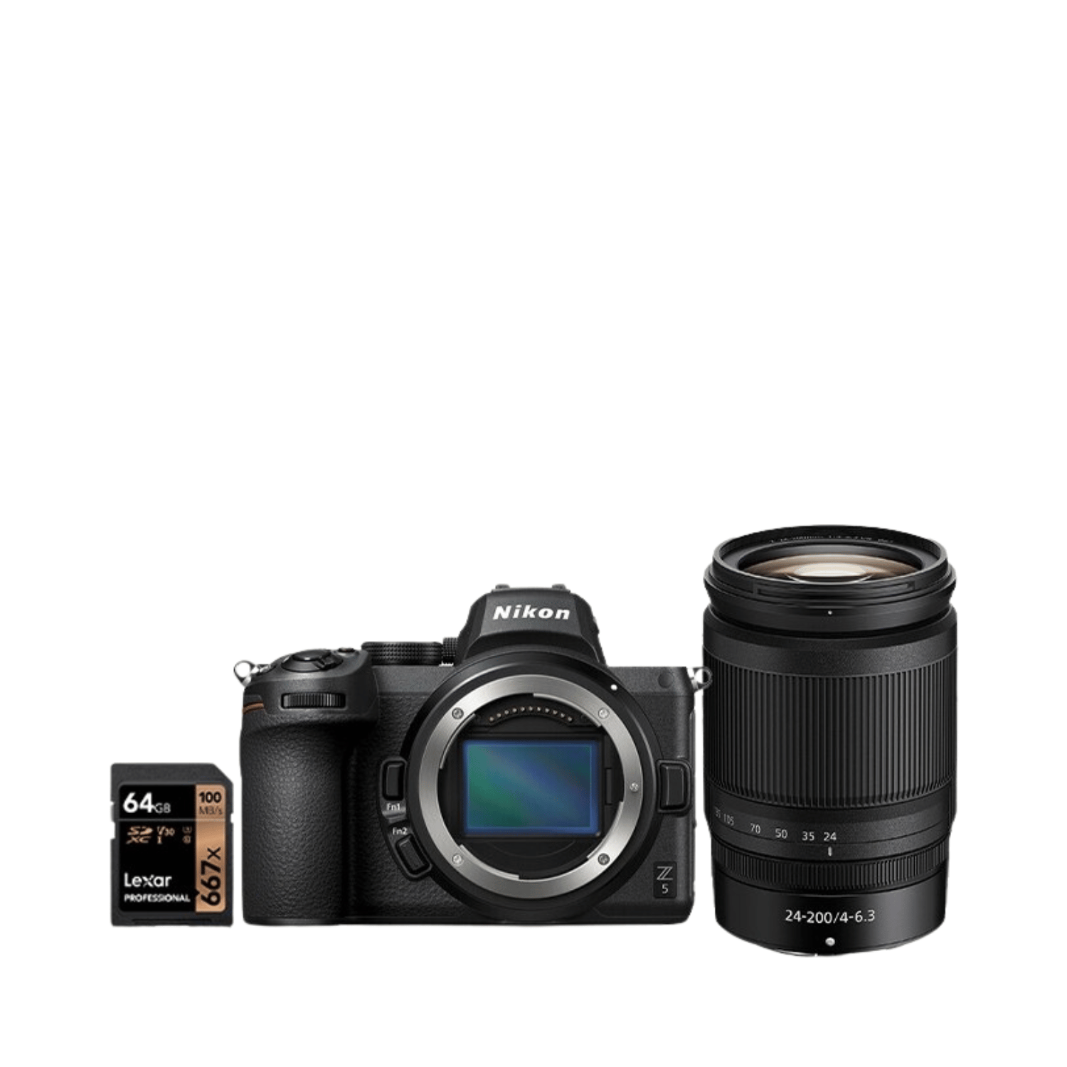 Nikon Z5 + Z 24-200mm + SD 64GB Lexar 667x Pro SD2  - Gar. Nital 4 anni - Cine Sud è 47 anni sul mercato! NMZ520