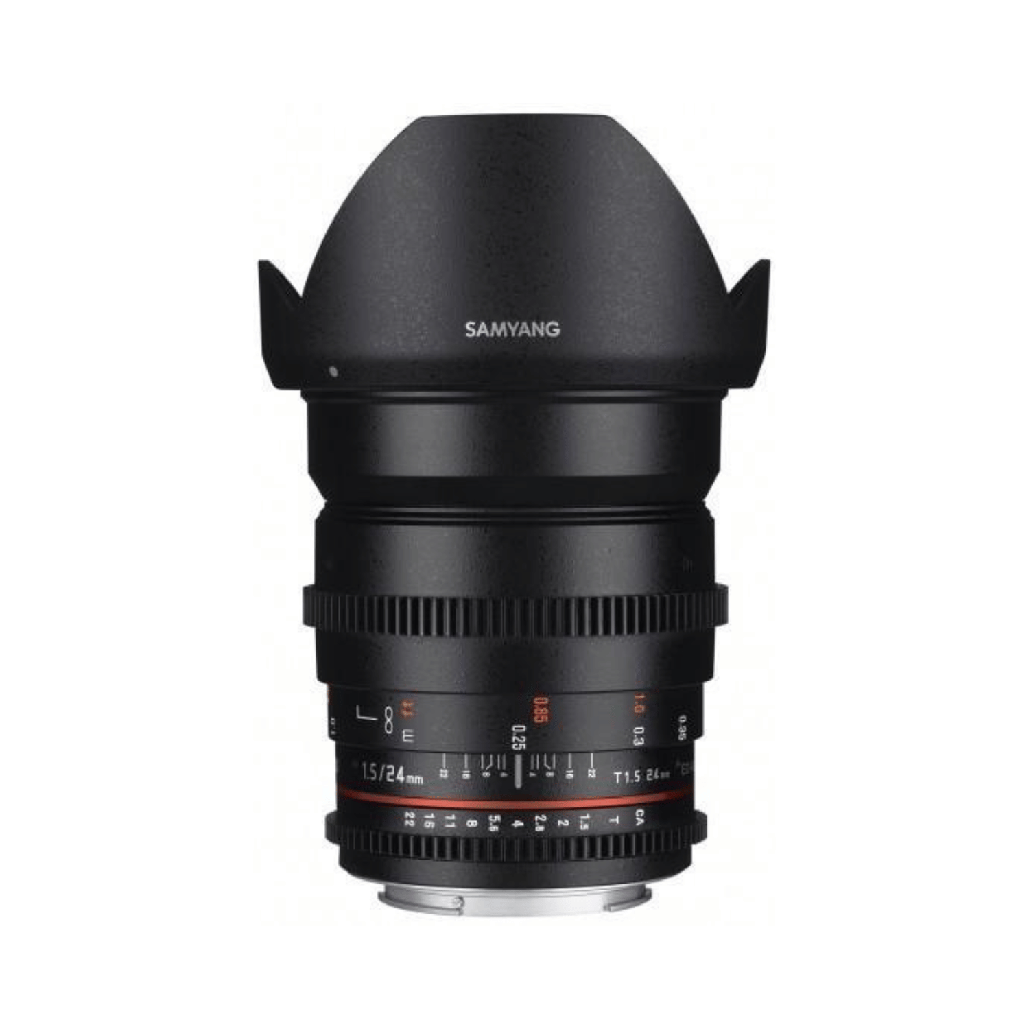 Samyang 24mm T1.5 VDSLR II - Garanzia Fowa 5 anni - Cine Sud è da 47 anni sul mercato!