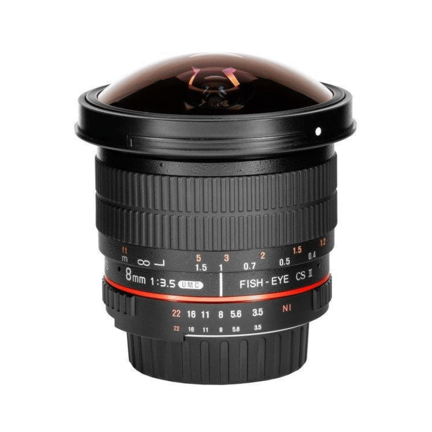 Samyang 8mm F3.5 ASPHERICAL IF MC FISH-EYE CSII per Nikon - Garanzia Fowa 5 anni - Cine sud è da 47 anni sul mercato!