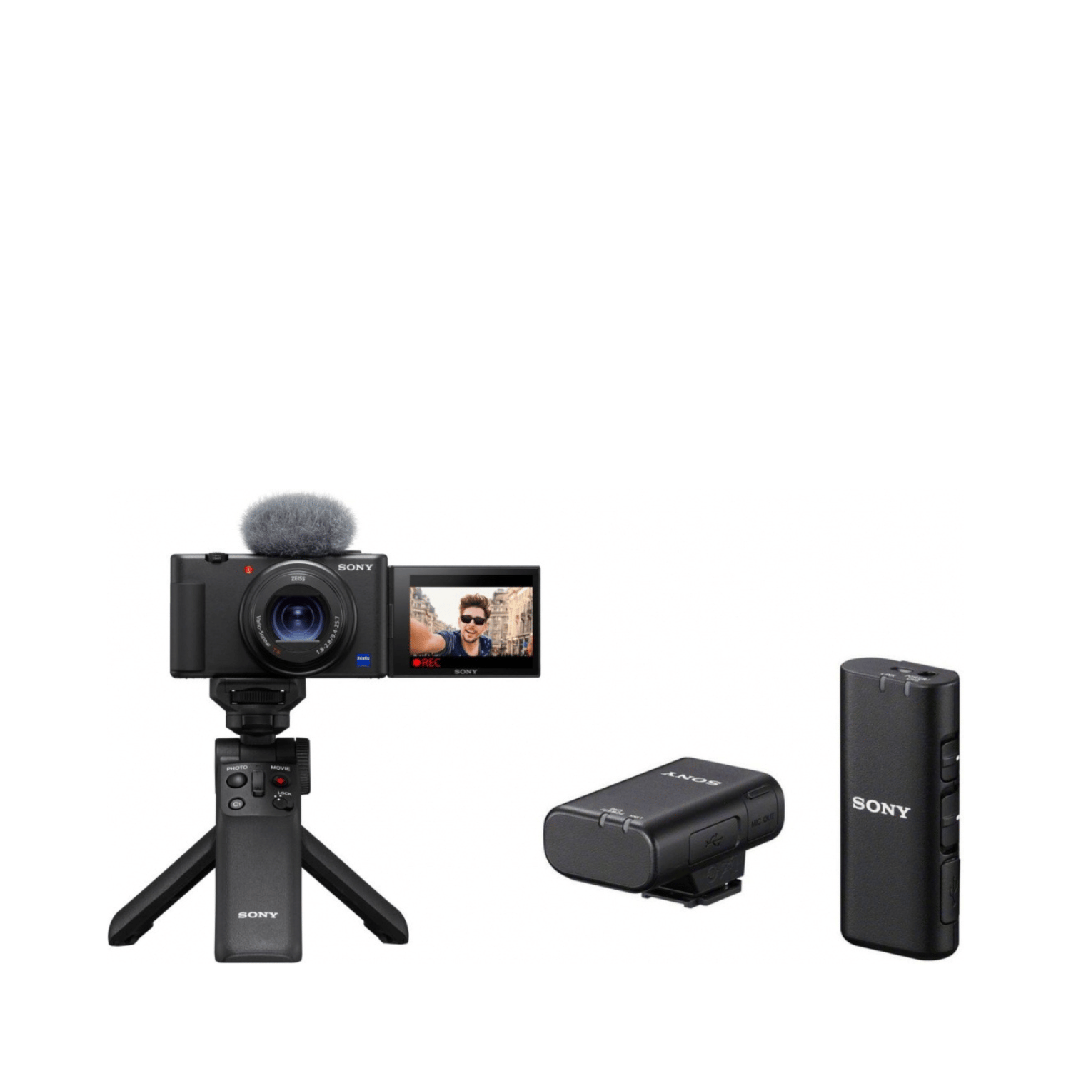 VLOGGER KIT SONY ZV-1 +GRIP GPVPT2BT + MICROFONO ECMW2BT - Garanzia Sony Italia- Cine Sud è da 46 anni sul mercato!