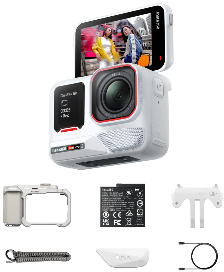 Insta360 Ace Pro 2 White Xplorer Bundle