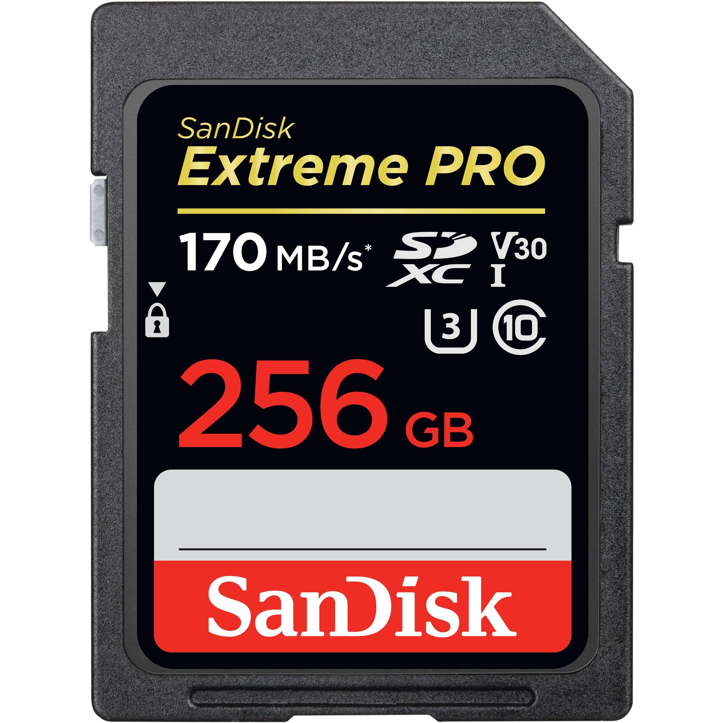Sandisk Extreme Pro SDXC UHS-1 Card 170MB/s 256GB