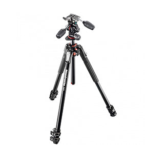 Manfrotto Kit serie 190 a 3 sezioni alluminio con testa a 3 vie - Cine Sud è da 47 anni sul mercato!  MK190XPRO3-3W