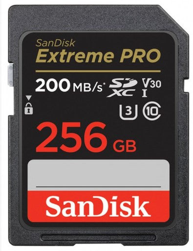Sandisk Sec. Dig.ExtremePro 256GB XC(V30,U3,UHSI,C10 200MB 3101153