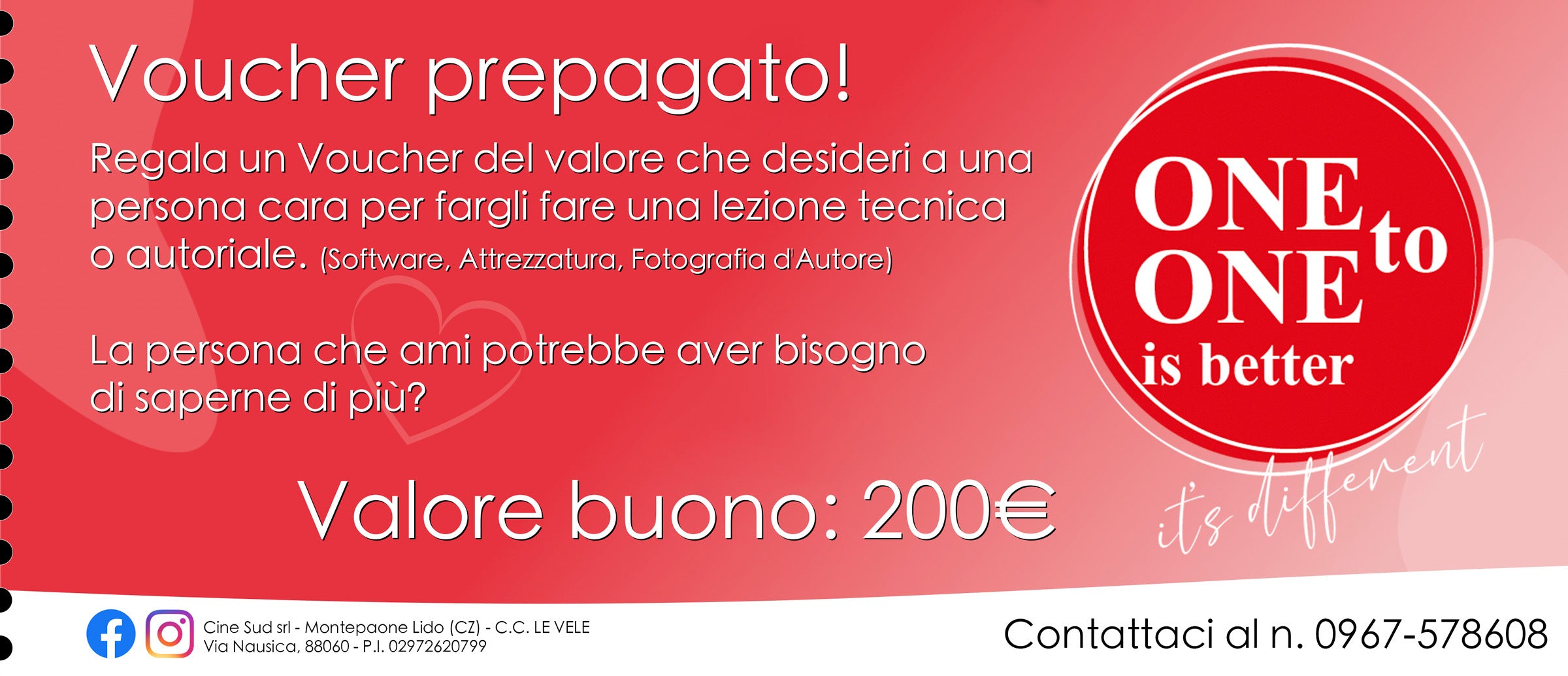 Voucher Prepagato - Corsi One to One