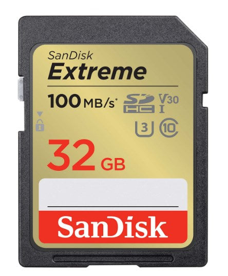 Sdxc uhs-II EXTREME pro 32gb 100mbs 4K V30 sandisk - 3101099