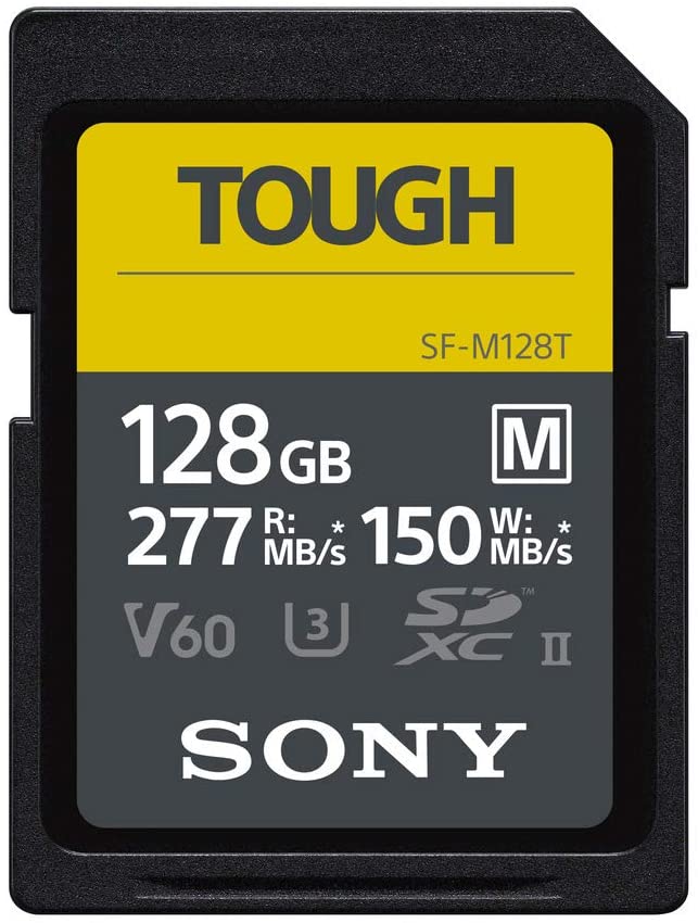 Sony SD-XC 128 GB Serie M Tough, R 277 MB/s,W 150 MB/s- Garanzia SONY ITALIA