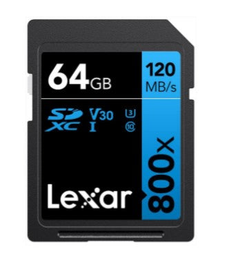 LEXAR 64GB PROFESSIONAL 800X SDXC 933006