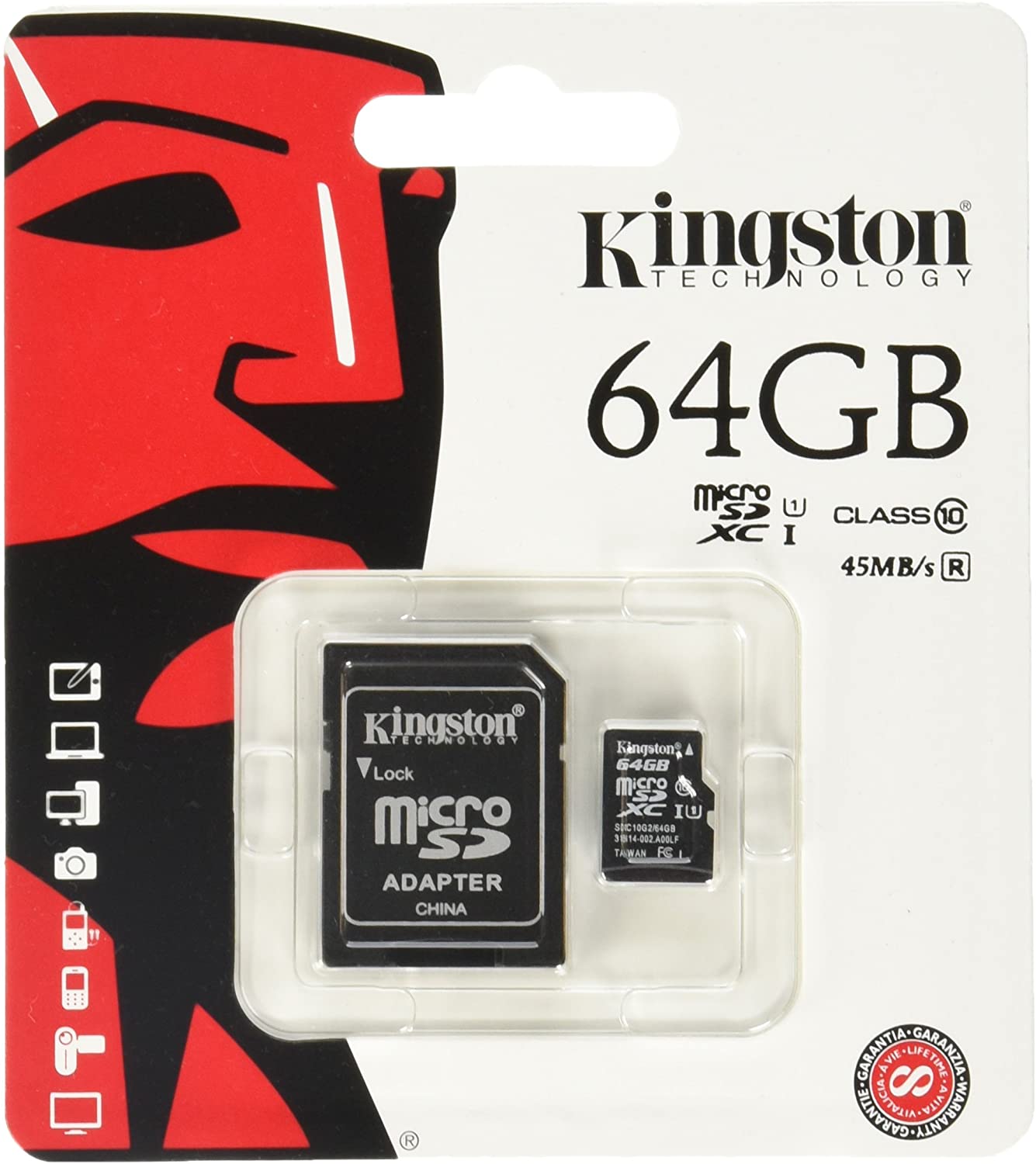 MICRO SD 64GB KINGSTON CLASSE 10