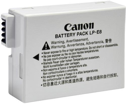Canon  Batteria LP-E8 per fotocamere EOS 550D, 600D, 650D, 700D