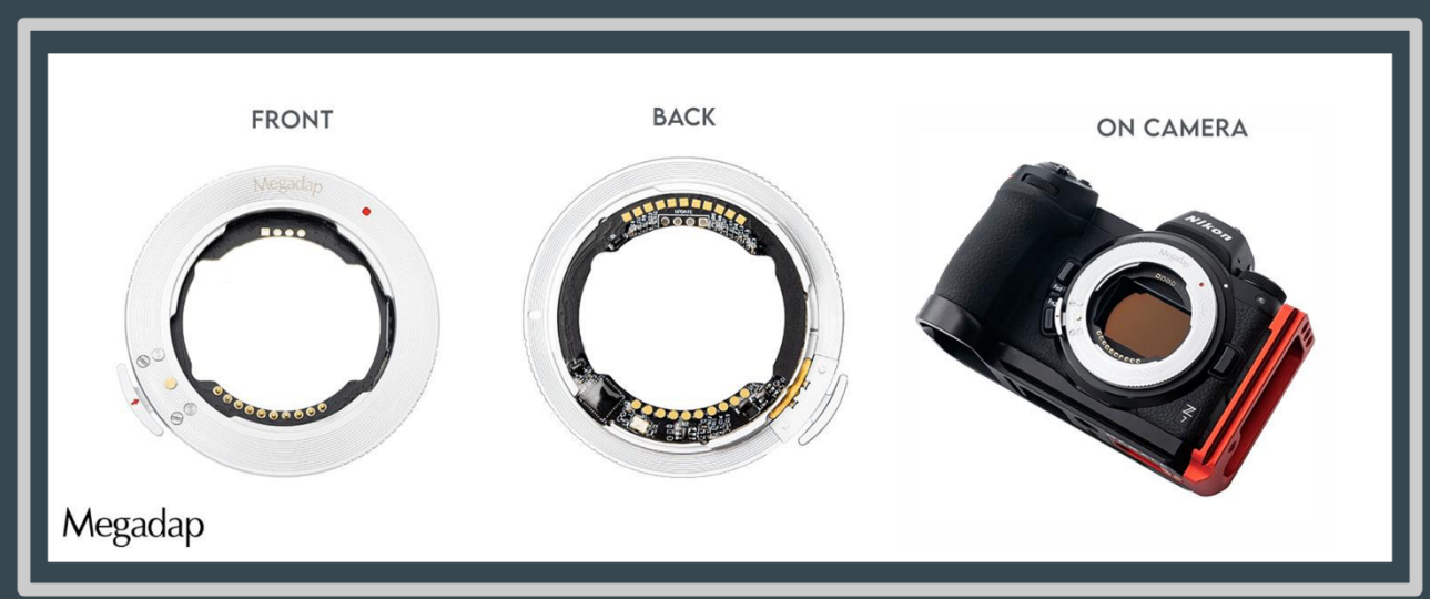 ETZ11 Sony E - Nikon Z AF Adapter megadap - Cine Sud è da 47 anni sul mercato- MAZ013