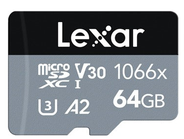 SCHEDA LEXAR 64 GB  MICRO SDXC 1066X UHS-I C10 V30 - CINE SUD È DA 45 ANNI SUL MERCATO!  933090