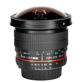 Samyang 8mm F3.5 Aspherical IF MC Fish-eye CSII per Canon - Garanzia Fowa 5 anni - Cine Sud è da 47 anni sul mercato! SY83CA