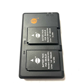 Caricabatterie DUB084 + 2 batterie EN-EL20