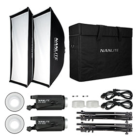 Nanlite FS-200 Kit con Softbox 60x90 e stativi , 2 Led - Cine Sud è da 47 anni sul mercato! 2130773