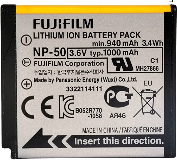 Batteria fujifilm al Litio NP-50 - Cine Sud è da 48 anni sul mercato!