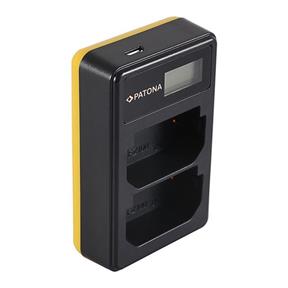 Patona caricab. doppio lcd usb SONY NP-FZ100 A7 III A7M3 ALPHA 7 III A7 R III A7RM3 ALPHA 7 R III A9  1041092
