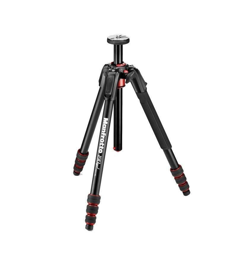 MT190GOA4  Treppiede Manfrotto 190GOA 4 sezioni in alluminio